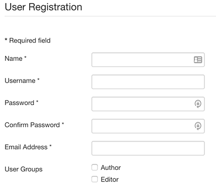 AJAX Register - multiple user groups registration